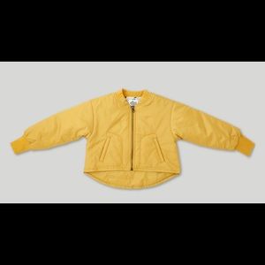 Afton Street Vintage Yellow Bomber Jacket